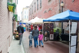Artists in the Alley features dozens of local artists from around Easton.