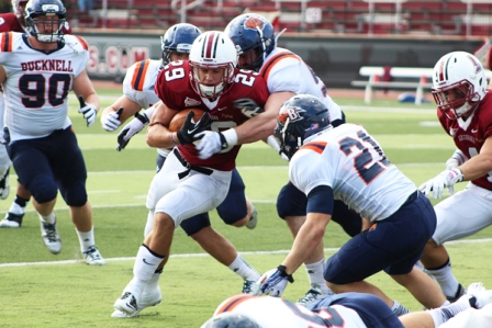 Running back Ross Scheuerman had a career day against Bucknell on Homecoming, rushing for 188 yards and two touchdowns. 
