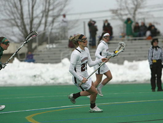 Laura Kleiber ’14 went from not being recruited heavily to First Team All-Patriot League.