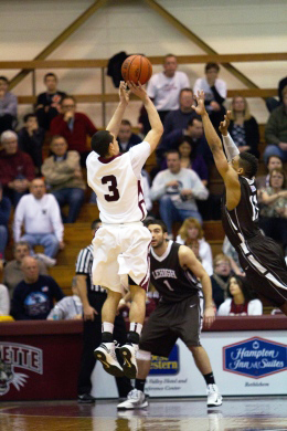 [Photo courtesy of Lafayette Athletic Communications]
Tony Johnson ‘13 graduated sixth in all-time assists and fourth in all-time steals at Lafayette with 375 and 160 respectively. 