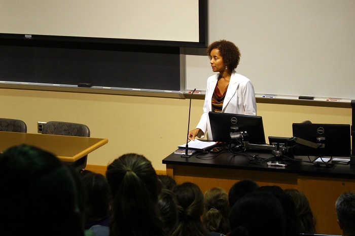 Dr. Leah Gunning Francis discusses faith and Ferguson. [Photo by Julia Brennan ‘17]