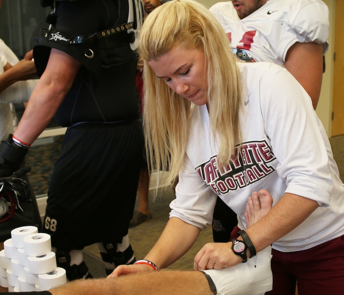 Lafayette’s 24th team: Colleges Sports Medicine staff treats over 500 student-athletes a year