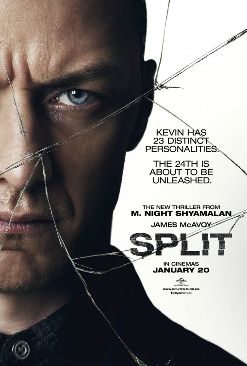 The newly released thriller Split stars James McAvoy and Anya Taylor-Joy. (Photo Courtesy of IMP Awards).