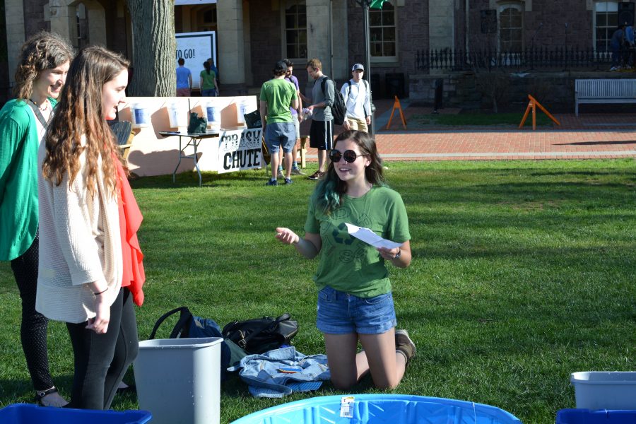 Students celebrated the beginning of Earth Week with a carnival on the quad (Photo by Courtney DeVita '19).