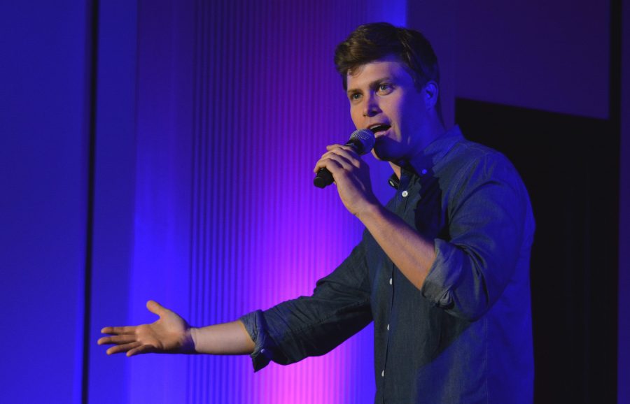 Colin Jost performed standup comedy Wednesday at the college (Photo by Marie Bucklin 20).