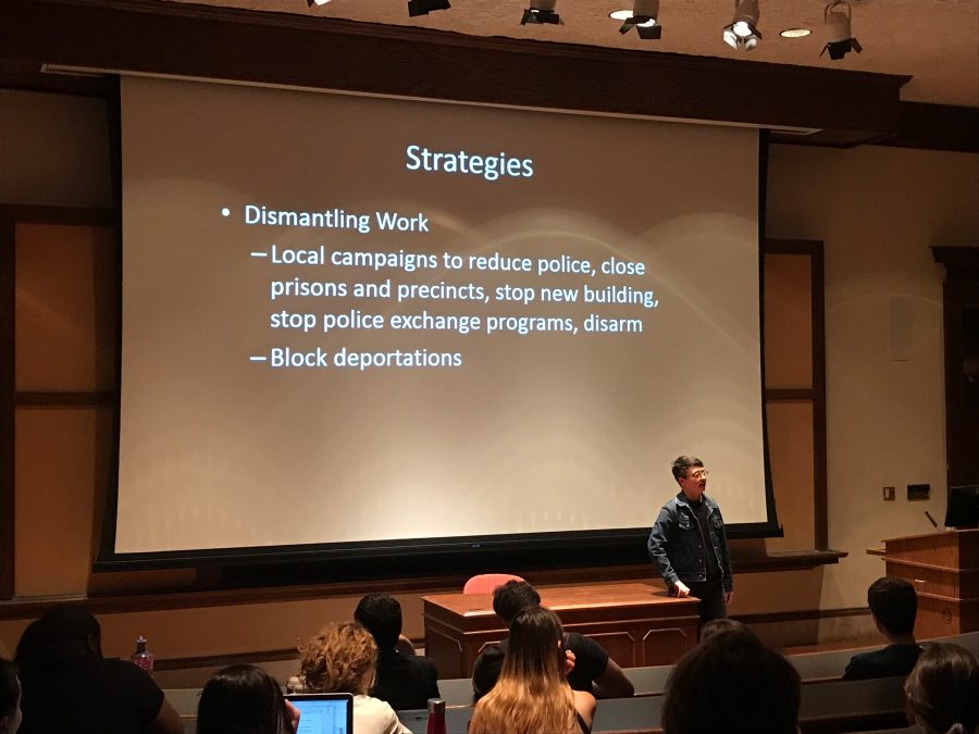 Lawyer and transgender advocate Dean Spade gave a talk this week. (Photo by Claire McNulty '20).