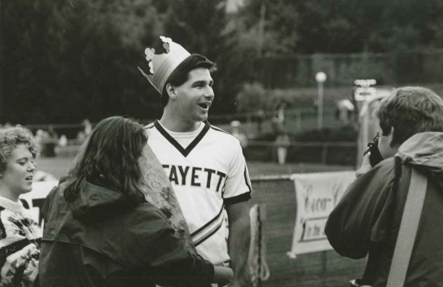 Lafayette students celebrating homecoming, previously known as Founders Day, in 1991 (Photo Courtesy Lafayette Archive)
