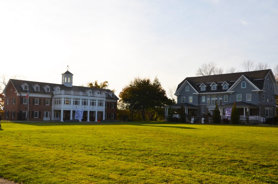 March Field is home to two of the five chartered fraternities on campus. (Photo by Maddie Costello 21)