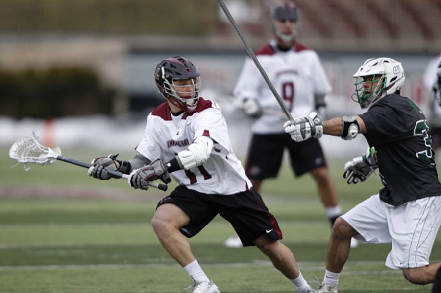 Mens lacrosse won their first game of the season against NJIT. Photo Courtesy of Athletic Communications