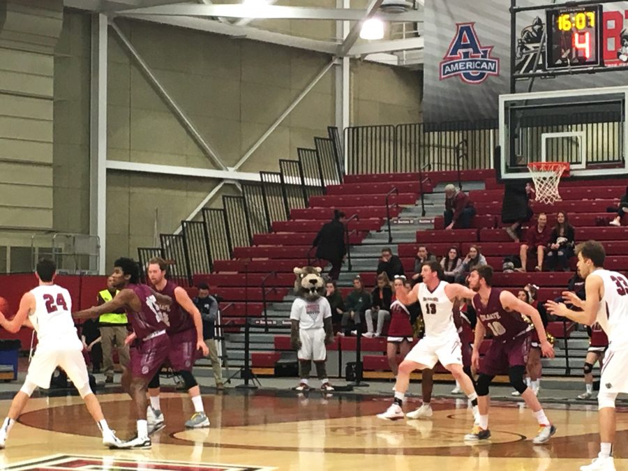 Mens hoops bounced back from their two consecutive losses with a win over Colgate. Photo by AJ Traub 20