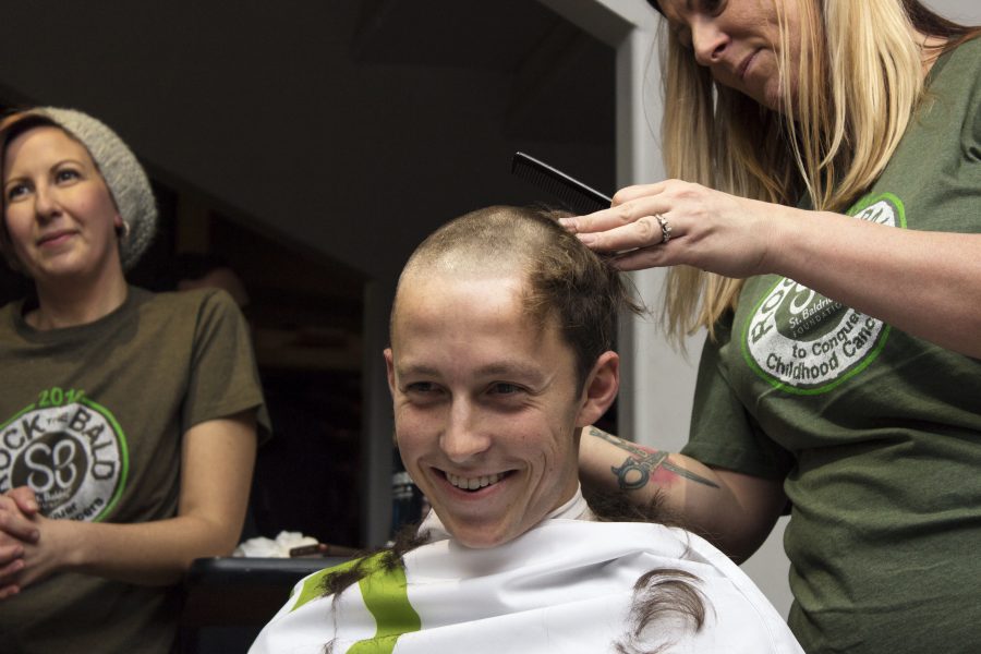 Lafayettes Shave for the Brave event exceeded the fundraising goal by almost $6,000. (Photo by Elle Cox 21)