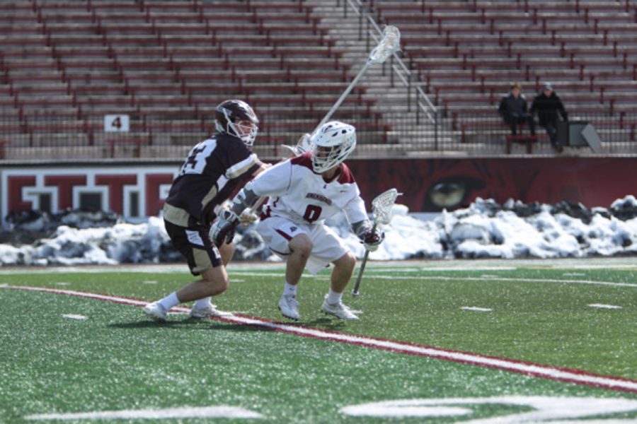 Junior+attacker+Conor+Walters+contributed+five+assists+and+a+goal+against+Lehigh.+Photo+courtesy+of+Athletic+Communications