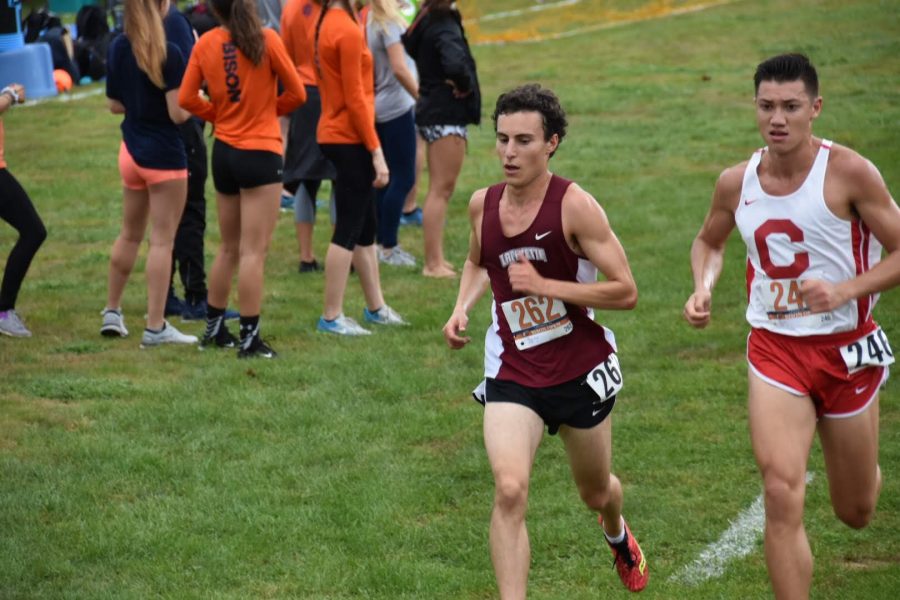 Sophomore Thomas Anthony at the Bison Open. (Photo Courtesy of Athletic Communications)