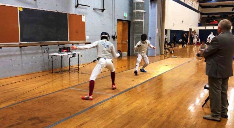 The two-day tournament provided an opportunity for younger fencers to get exposure to the sport at the college level. (Photo courtesy of Zack Lee)