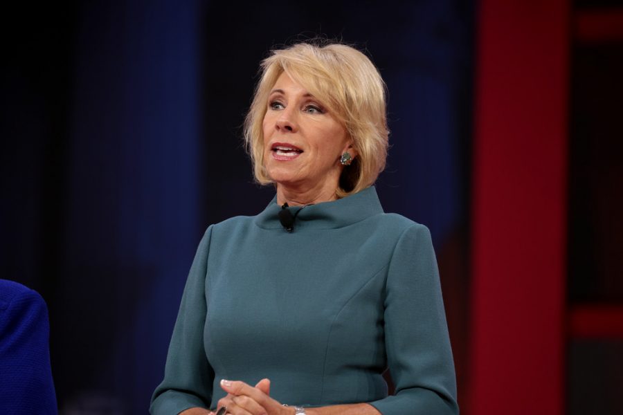 On Friday, Education Secretary Betsy DeVos proposed new rules regarding cases of sexual misconduct for colleges and universities under Title IX. (Photo courtesy of Gage Skidmore)