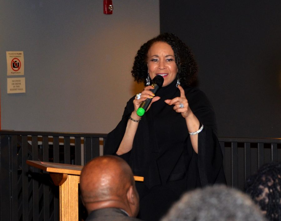 Northampton Community College professor Karen S. Britt hosted A Celebration of the Black Presence in Easton, Part II: Sister Circle on Wednesday. (Photo courtesy of Carey Birgel)