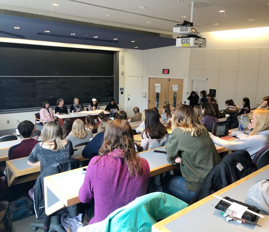 PASA board members and college administrators came together to educate students on sexual assault resources on campus.(Photo by Kathryn Kelly 19)