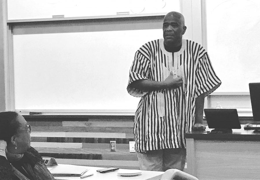 Zadi Zokou talked about the relationship between African Americans and African immigrants to the United States at his film showing Wednesday. (Photo courtesy of Fah Fair 22)