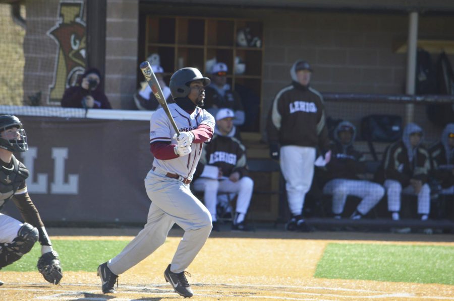 Junior outfielder Trey Durrah, who leads the team in RBIs, is the son of 
Director of Baseball Operations Greg Durrah. (Photo courtesy of Athletic Communications)