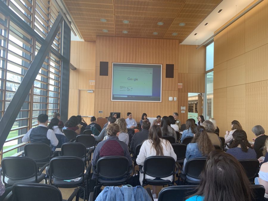 Students and faculty spoke on the effects of colorism on Monday in the Gendebien Room. (Photo courtesy of Katie Frost 22)