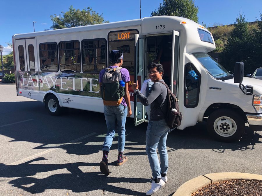 Students have expressed disconnect with the loss of the old LCAT shuttle service. (Photo by Brandon Marin '22)