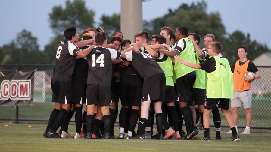 The men's team has just four games remaining in a short spring season. (Photo courtesy of Athletic Communications)
