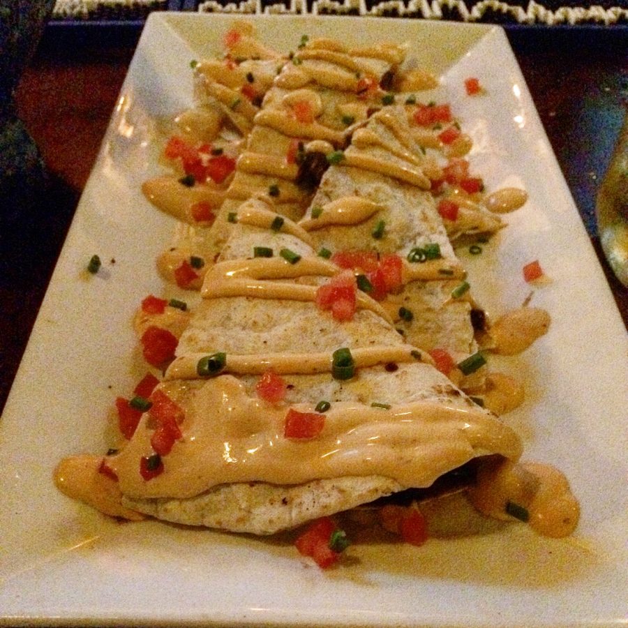 Mesa Modern Mexicans quesadilla dish is one of indulgence and strong flavors. (Photo by Brian Craven 20)