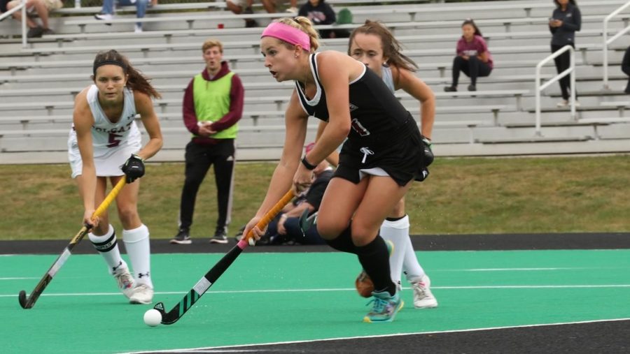 Field hockey shut out Colgate 4-0 in a conference game last Saturday. (Photo courtesy of Athletic Communications)