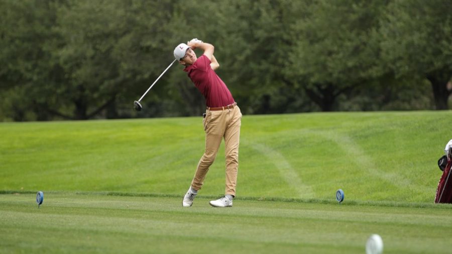 Junior+Brendan+Cronin+finished+tied+for+14th+place+with+a+151.+%28Photo+courtesy+of+Athletic+Communications%29