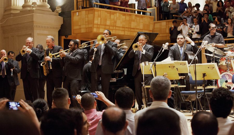 Jazz at Lincoln Center Orchestra is considered to be the best jazz ensemble at any stage. They will be performing tonight at 7 p.m. at the Williams Center for the Arts. (Photo courtesy of the Williams Center for the Arts)
