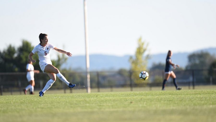 Womens soccer beat Lehigh 2-0 after a 4-1 loss to the Mountain Hawks last season. (Photo courtesy of Athletic Communications)