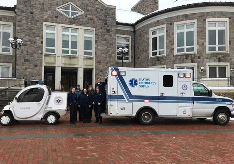 The EMS club held their first education week in conjunction with National Collegiate EMS Week. (Photo courtesy of Lafayette EMS Instagram)