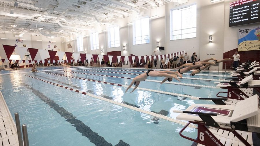 The+Swim+and+Dive+team+travelled+to+Annapolis%2C+Md.%2C+last+weekend+for+the+meet+against+conference+opponents+Navy%2C+Bucknell+and+American.+%28Photo+courtesy+of+Athletic+Communications%29.