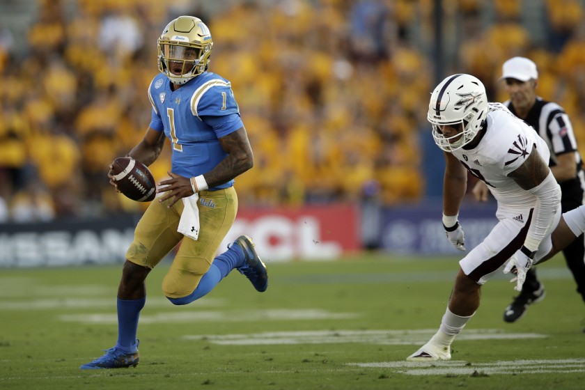 College+athletes+in+California%2C+like+UCLA+quarterback+Dorian+Thompson-Robinson+%281%29%2C+could+profit+off+their+name%2C+image+and+likeness+as+soon+as+2023.+%28Photo+courtesy+of+Marcio+Jose+Sanchez%2C+Associated+Press%29