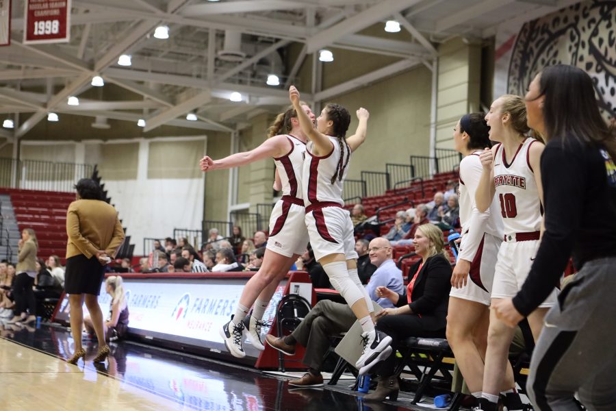Sophomore+guard+Nicole+Johnson+scored+a+career-high+13+points+in+the+win+over+Colgate.+%28Photo+courtesy+Athletic+Communications%29