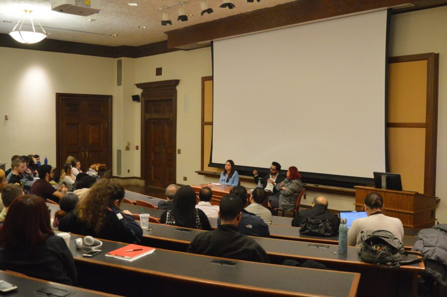 The talk on Kashmir was the first in the new student-led lecture series Xposed. (Photo by Deniz Ozbay 22)