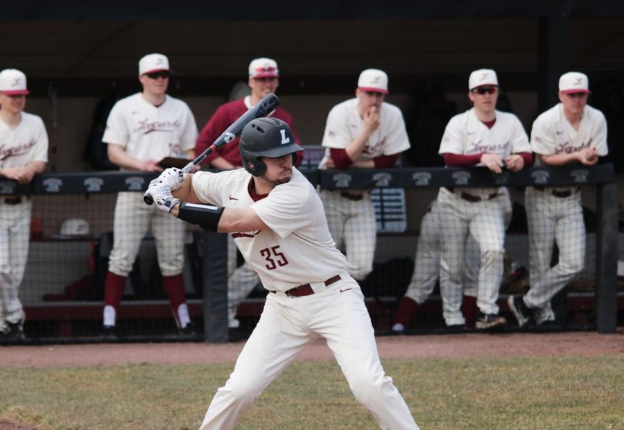 Sophomore catcher Dylan Minghini hit two homers in his first three games. (Photo courtesy of Athletic Communications)