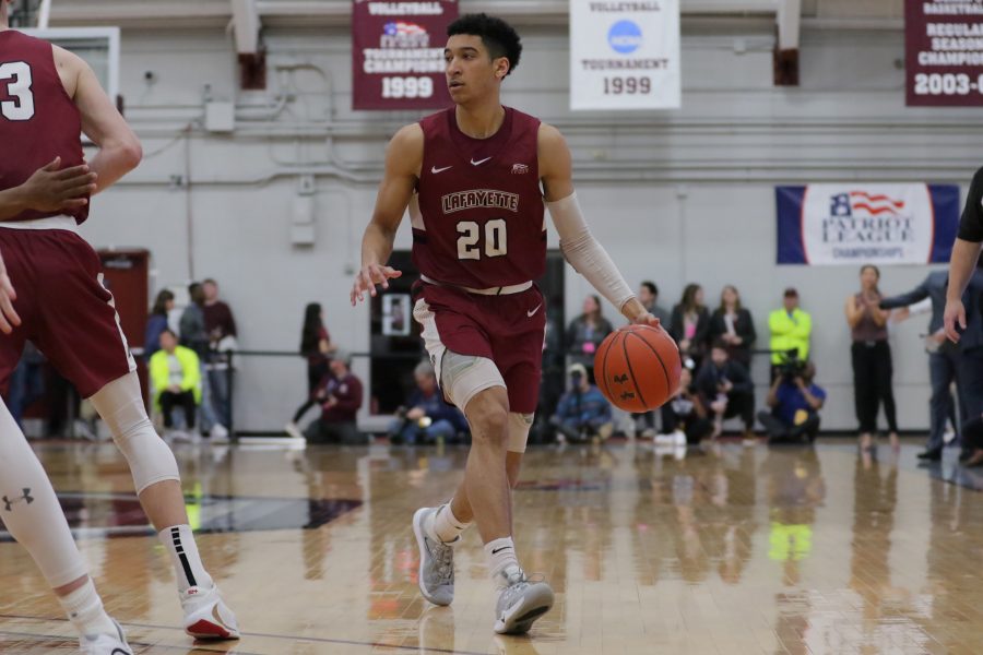 Mens basketball made the Patriot League semifinals for the first time since their title run in 2015. (Photo courtesy of Athletic Communications)