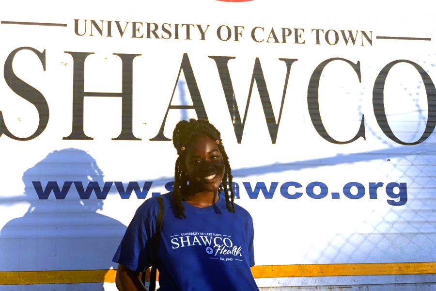 Savanna Toure 21 recently studied abroad in Cape Town, South Africa with funding from the Goldwater Scholarship where she volunteered with SHAWCO, helping to combat health inequality. (Photo Courtesy of Savanna Toure 21)