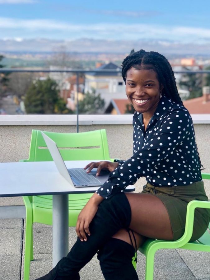 Shantae Shand '22 posts YouTube videos about her college experience while also giving advice to other students. (Photo courtesy of Shantae Shand '22)