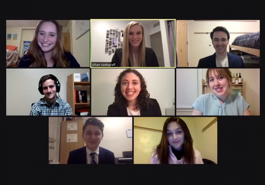 The+eight+members+of+the+mock+trial+team+smiling+in+a+Zoom+call.