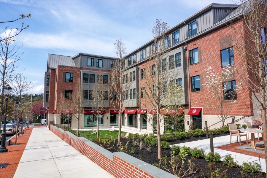 Opened in Fall 2020, the McCartney Dorms were the keystone project of the first phase of expansion outlined in the Colleges Strategic Direction to grow the student body. (Photo by Caroline Burns 22)