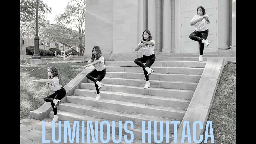 The four founding members of the 65th Chapter of Mu Sigma Upsilon sorority. (Photo courtesy of Emily Morocho Chauca 22)