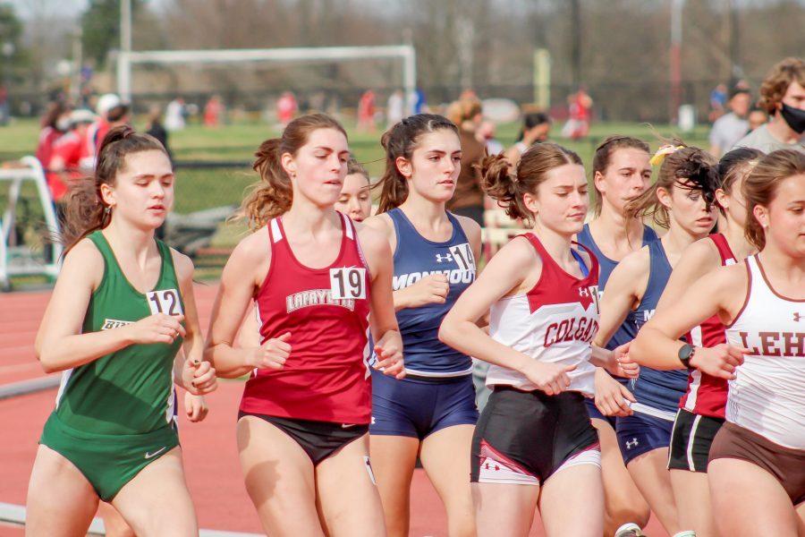 Senior Liv Palma (19) placed 16th overall in the womens 1500-meter run. (Photo courtesy of Athletic Communications)