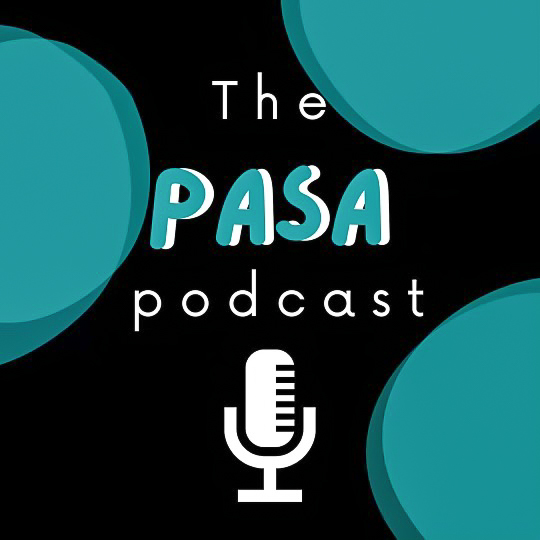 The album cover of the PASA podcast.