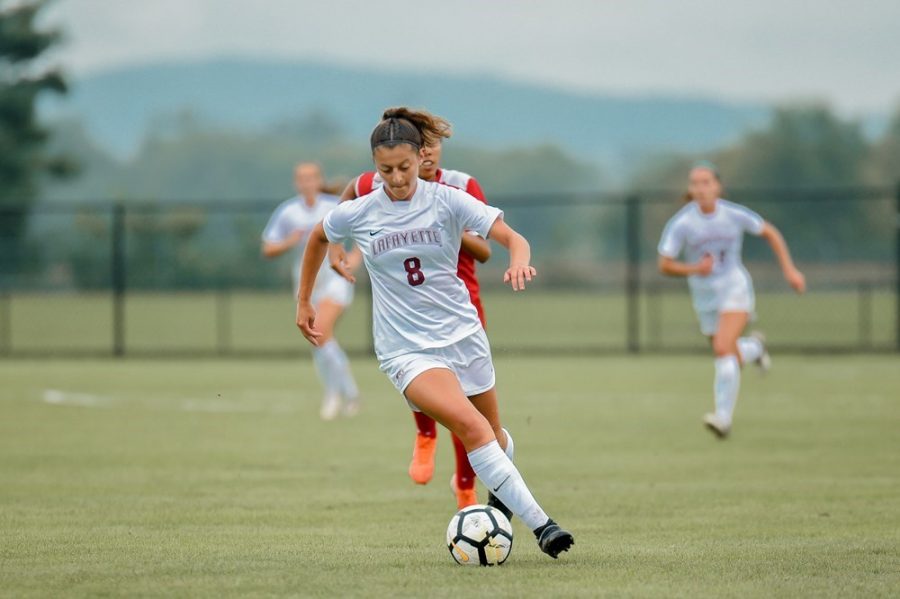 Lafayette women’s soccer drops first conference game to Boston University with a score of 2-1. (Photo courtesy of goleopards.com) 