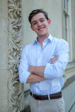 Student Government Greek Life Committee leader Hank Scheffler 22 noted that despite his affiliated status, he plans to govern with the interest of non-affiliated and affiliated members in mind. (Photo by Caroline Burns 23)