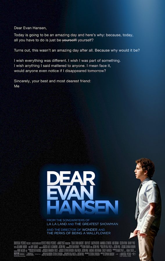 Dear Evan Hansen movie poster.