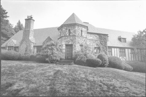 The Chateau was owned by the Kirby family until 1983 when it was donated to the college. Photo taken in 1983. (Photo courtesy of Lafayette College Special Collections)