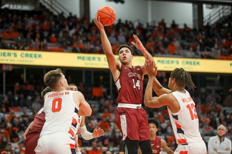 Kyle Jenkins (pictured) scored 14 points on Saturday against Syracuse, in which Lafayette fell 97-63.
(Photo courtesy of GoLeopards.com)